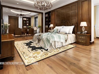 Thiết kế nội thất phòng ngủ khách sạn sang trọng