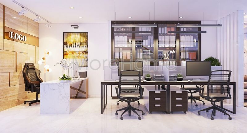Lựa chọn đá nhân tạo màu trắng cao cấp cho bàn làm việc của giám đốc