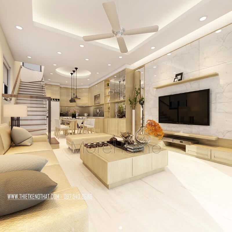Bộ sofa bọc da đẹp cao cấp khung gỗ tự nhiên kết hợp với bàn trà nhẹ nhàng giúp tăng vẻ đẹp thẩm mỹ cho căn phòng
